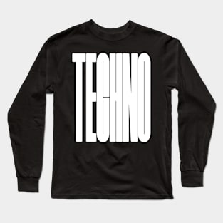 bold techno logo Long Sleeve T-Shirt